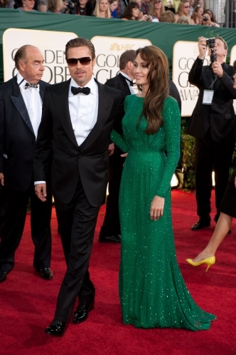 angelina jolie emerald green dress. Another amazing emerald green