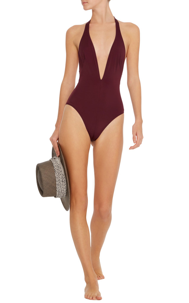 large_solid-striped-burgundy-willow-plunge-neck-swimsuit