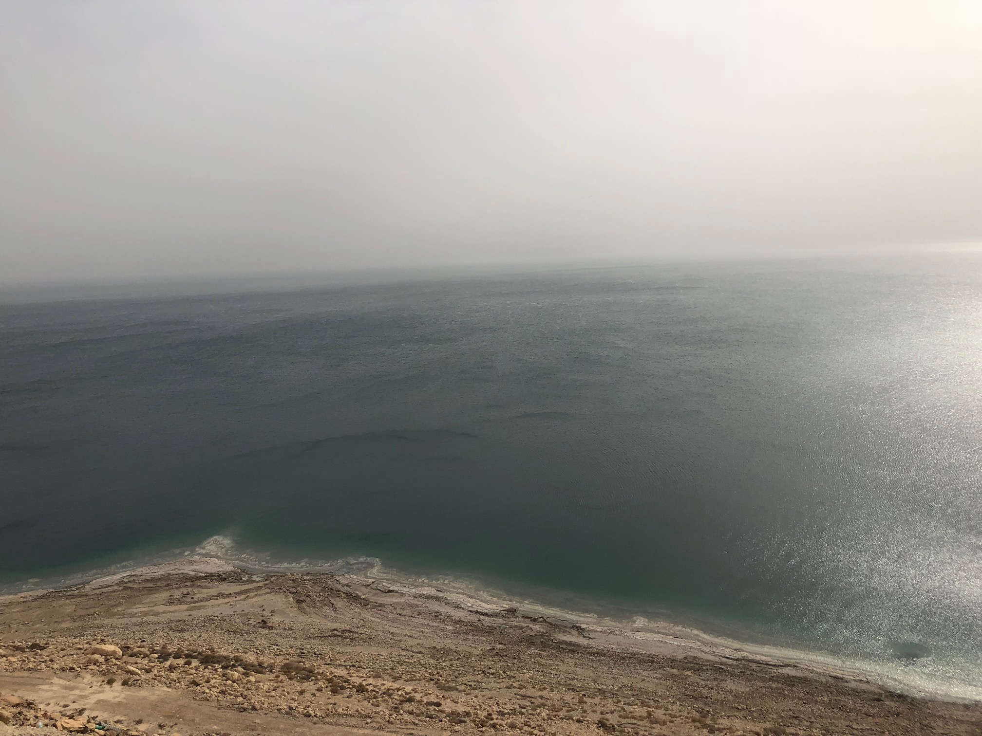 Views of the Dead Sea from our drive.