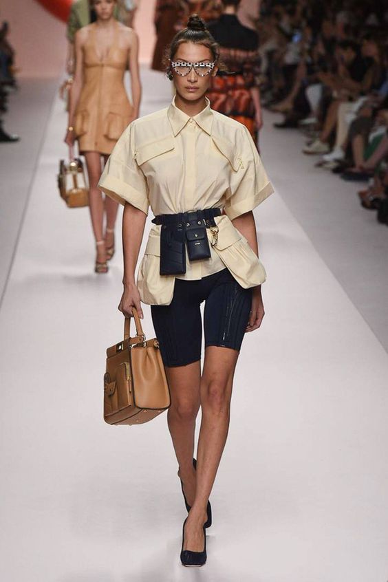 Biker Shorts Go High Fashion