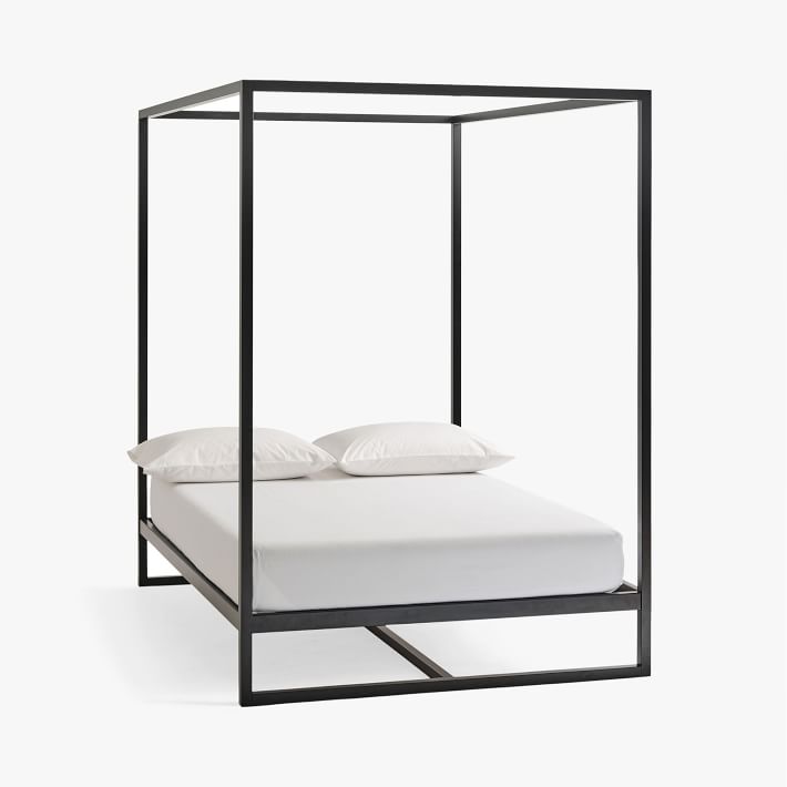 Black Metal Canopy Bed Frames, Brass Canopy Bed Frame King